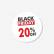 60 tags + 100 etiquetas adesivas Black Friday