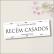PLACA Casamento