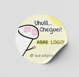 Etiqueta Adesiva Flork para embalagem Vinil Branco     20 Opções de Arte