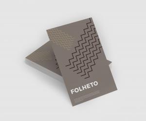 Folhetos - Produção Rápida Couchê 90gr 6,8x9,7cm (Mini) Colorido  Corte Reto 